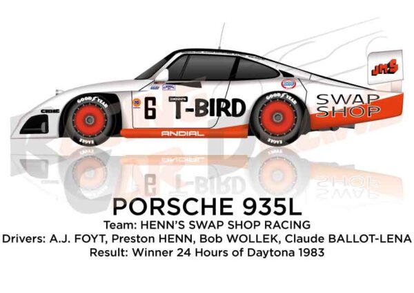 Porsche 935L n.6 winner the 24 hours of Daytona 1983