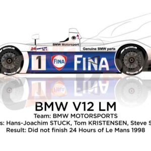 BMW V12 LM n.1 did not finish 24 Hours of Le Mans 1998