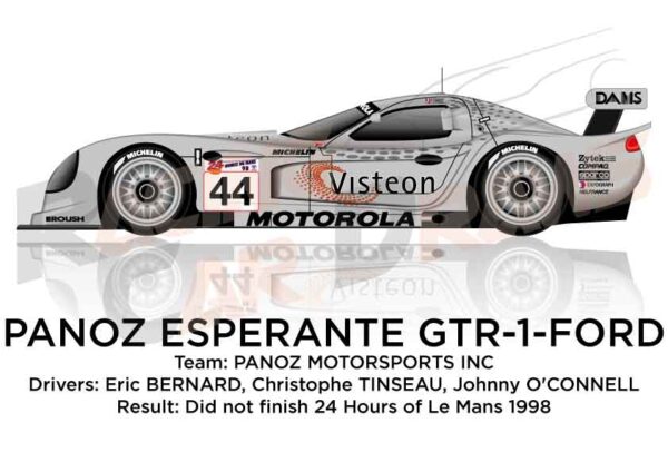 Panoz Esperante GTR-1 - Ford n.44 dnf 24 Hours of Le Mans 1998