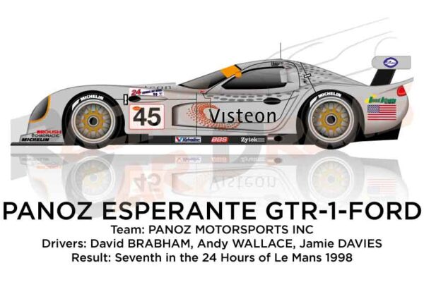Panoz Esperante GTR-1 - Ford n.45 at 24 Hours of Le Mans 1998