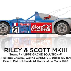 Riley & Scott MKIII n.21 in the 24 Hours of Le Mans 1998