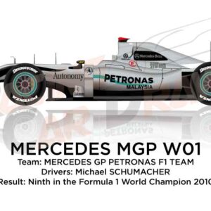 Mercedes MGP W01 n.3 in the Formula 1 Champion 2010