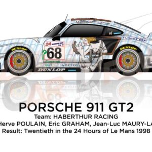 Porsche 911 GT2 n.68 at the 24 Hours of Le Mans 1998