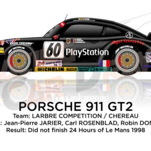 Porsche 911 GT2 n.60 at the 24 Hours of Le Mans 1998