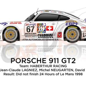 Porsche 911 GT2 n.67 at the 24 Hours of Le Mans 1998