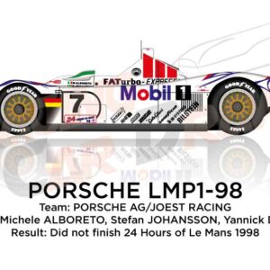 Porsche LMP1-98 n.7 at the 24 Hours of Le Mans 1998