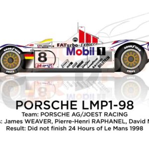 Porsche LMP1-98 n.8 at the 24 Hours of Le Mans 1998