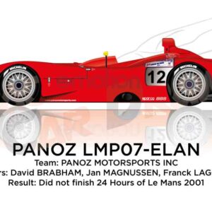 Panoz LMP07 - Elan n.12 dnf at the 24 Hours Le Mans 2001