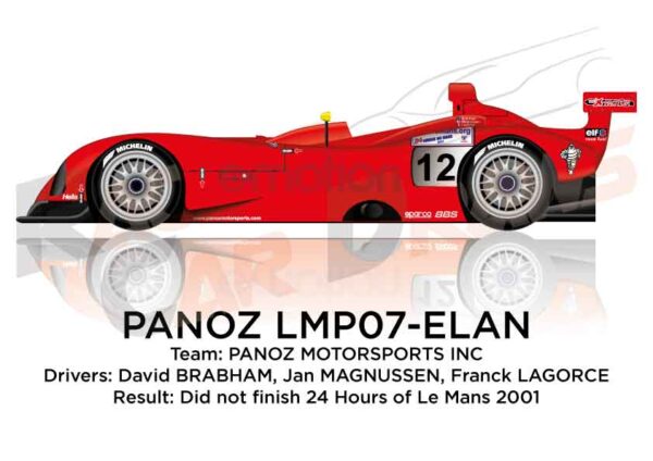 Panoz LMP07 - Elan n.12 dnf at the 24 Hours Le Mans 2001
