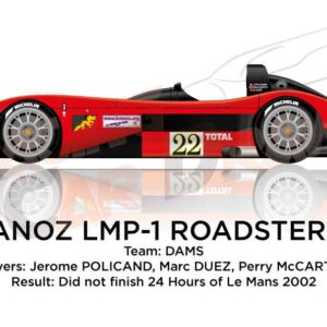 Panoz LMP-1 Roadstar S n.22 dnf at the 24 Hours Le Mans 2002