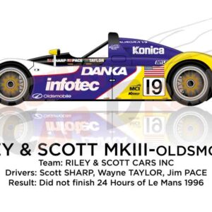 Riley & Scott MKIII - Oldsmobile n.19 24 Hours of Le Mans 1996