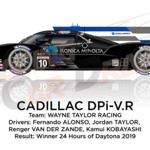Cadillac DPi V.Rn.10 winner the 24 hours of Daytona 2019