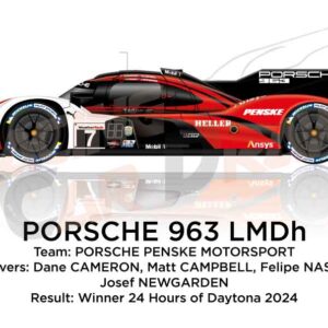 Porsche 963 LMDh n.7 in the 24 Hours of Daytona 2023