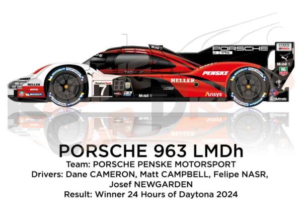 Porsche 963 LMDh n.7 in the 24 Hours of Daytona 2023