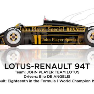 Lotus - Renault 94T n.11 Formula 1 Champion 1983
