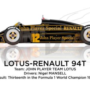 Lotus - Renault 94T n.12 Formula 1 Champion 1983