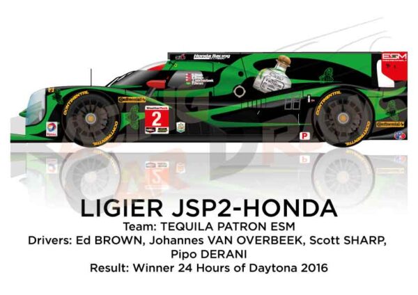 Ligier JSP2 - Honda n.2 winner the 24 hours of Daytona 2016