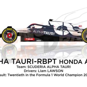 Alpha Tauri - RBPT Honda AT04 n.40 Formula 1 2023