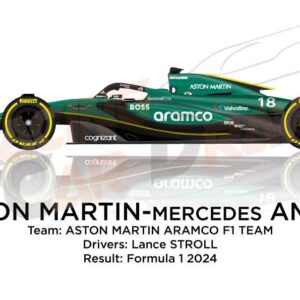 Aston Martin - Mercedes AMR24 n.18 Formula 1 2024