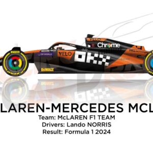 McLaren - Mercedes MCL38 n.4 Formula 1 2024