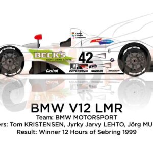 BMW V12 LMR n.42 Winner 12 hours of Sebring 1999