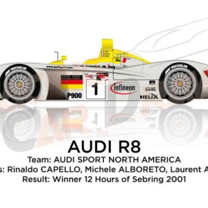 Audi R8 n.1 Winner 12 hours of Sebring 2001