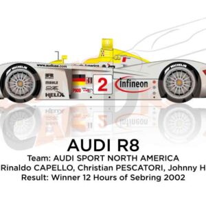 Audi R8 n.2 Winner 12 hours of Sebring 2002