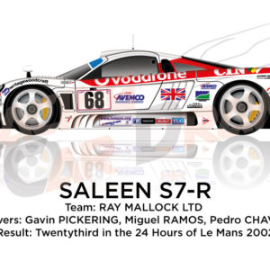 Saleen S7-R n.68 twenty-third in the 24 Hours of Le Mans 2002