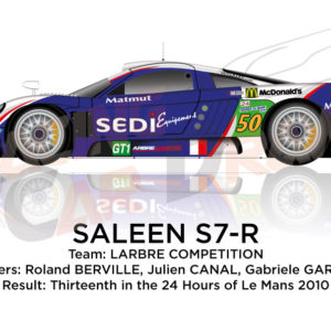 Saleen S7-R n.50 thirteenth in the 24 Hours of Le Mans 2010