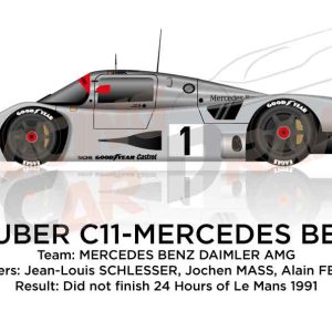 Sauber - Mercedes-Benz C11 n.1 in the 24 Hours of Le Mans 1991