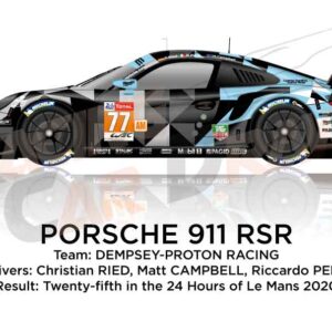 Porsche 911 RSR n.77 at 24 Hours of Le Mans 2020