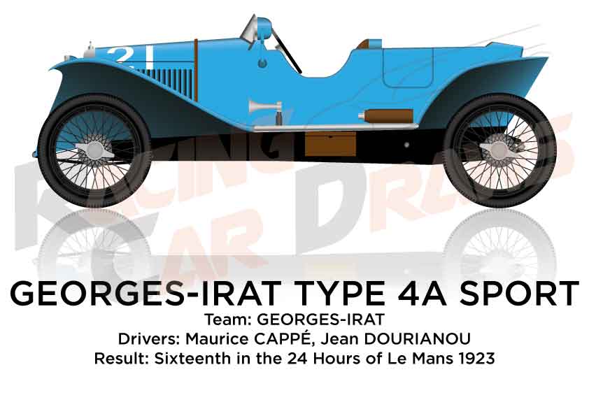 Georges-Irat Type 4A Sport n.21 24 Hours of Le Mans 1923
