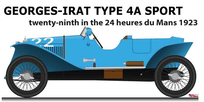 Georges-Irat Type 4A Sport n.22 24 Hours of Le Mans 1923