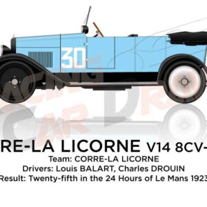 Corre - La Licorne V14 8CV -SCAP n.30 24 Hours of Le Mans 1923