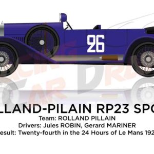 Rolland - Pilain RP23 Sport n.26 24 Hours of Le Mans 1923