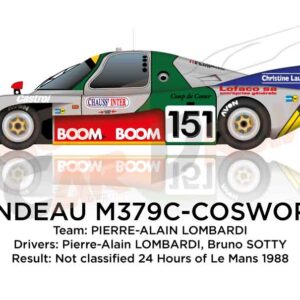 Rondeau M379C - Cosworth n.151 in 24 Hours of Le Mans 1988