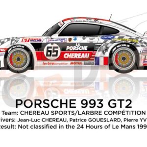 Porsche 993 GT2 n.65 not classified 24 Hours of Le Mans 1999