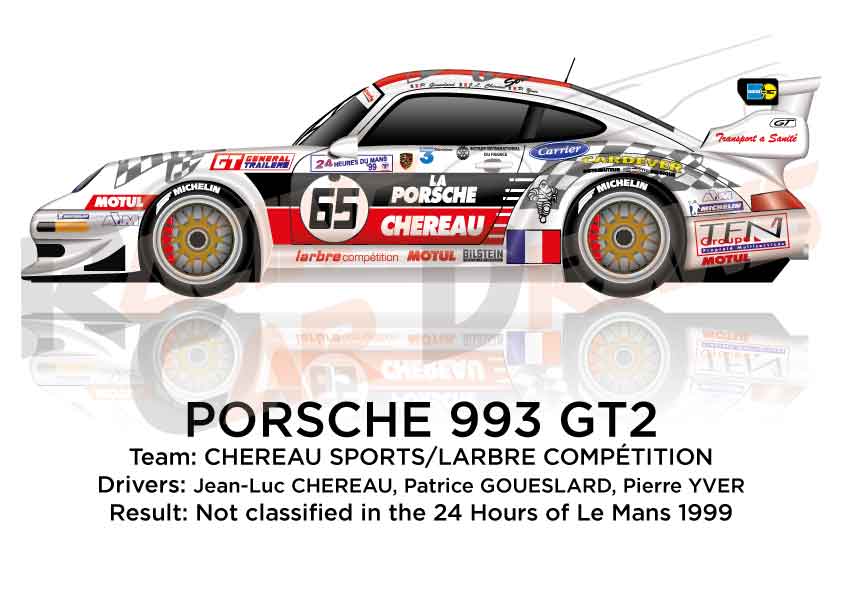 Porsche 993 GT2 n.65 not classified 24 Hours of Le Mans 1999